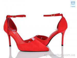 Туфлі жіночі QQ106-2 Панда червоний оптом от Optomarket