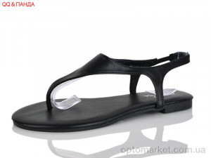 Босоніжки жіночі QQ107-1 Панда чорний оптом от Optomarket