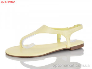 Босоніжки жіночі QQ107-4 Панда жовтий оптом от Optomarket