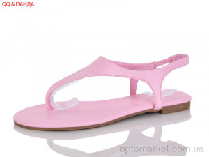 Босоніжки жіночі QQ107-5 Панда рожевий оптом от Optomarket