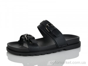 Шльопанці жіночі QQ110-1 Панда чорний оптом от Optomarket