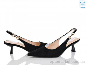 Туфлі жіночі QQ118-1 Панда чорний оптом от Optomarket