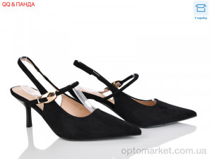 Туфлі жіночі QQ119-1 Панда чорний оптом от Optomarket