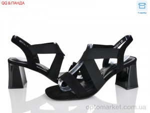 Босоніжки жіночі QQ121-1 Панда чорний оптом от Optomarket