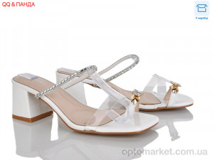 Шльопанці жіночі QQ123-2 Панда білий оптом от Optomarket