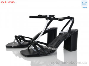 Босоніжки жіночі QQ129-1 Панда чорний оптом от Optomarket