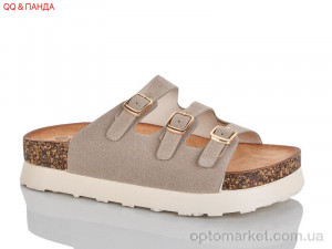 Шльопанці жіночі QQ132-3 QQ&Панда коричневий  оптом от Optomarket