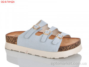 Шльопанці жіночі QQ132-4 QQ&Панда блакитний  оптом от Optomarket