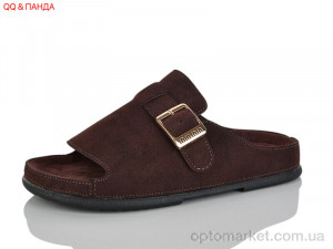 Шльопанці жіночі QQ133-3 Панда коричневий оптом от Optomarket