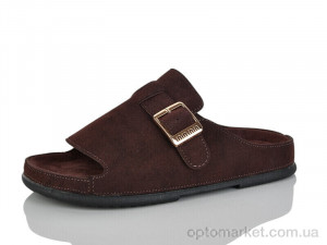 Шльопанці жіночі QQ133-3 Панда коричневий оптом от Optomarket