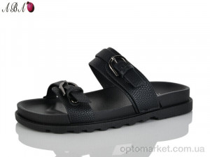 Шльопанці жіночі QQ1ABA10-1 Панда чорний оптом от Optomarket