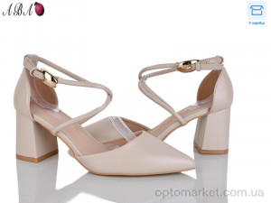 Туфлі жіночі QQ1ABA14-3 Панда бежевий  оптом от Optomarket