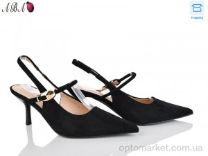 Туфлі жіночі QQ1ABA19-1 Панда чорний оптом от Optomarket