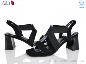 Босоніжки жіночі QQ1ABA21-1 Панда чорний  оптом от Optomarket