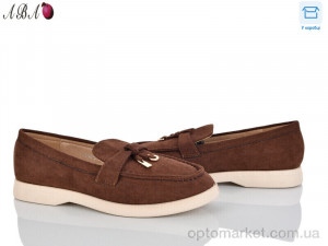 Туфлі жіночі QQ1ABA36-3 Панда коричневий оптом от Optomarket