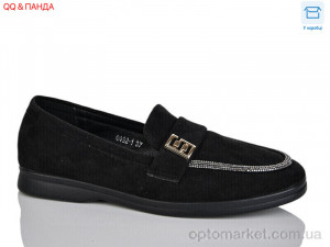 Туфлі жіночі QQ32-1 Панда чорний  оптом от Optomarket