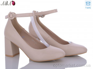 Туфлі жіночі QQ6-4 Панда бежевий  оптом от Optomarket