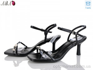 Босоніжки жіночі QQ6ABA6-1 Панда чорний оптом от Optomarket