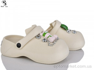 Крокси жіночі QQ72-2 Панда бежевий  оптом от Optomarket