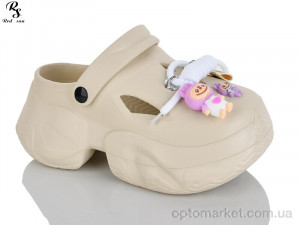 Крокси жіночі QQ81-3 Red Sun бежевий  оптом от Optomarket