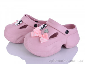 Крокси жіночі QQ82-4 Alimama-Girnaive рожевий  оптом от Optomarket