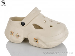 Крокси жіночі QQ85-3 Red Sun бежевий  оптом от Optomarket