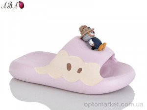 Шльопанці дитячі QQ8ABA8-4 Aba рожевий  оптом от Optomarket
