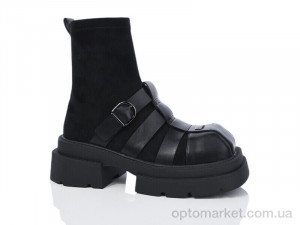 Черевики жіночі QX811-1 Teetspace чорний  оптом от Optomarket