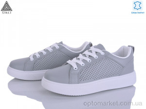 Кросівки жіночі R100-3 шкіра Stilli сірий  оптом от Optomarket