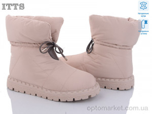 Дутики жіночі R19 khaki ITTS бежевий  оптом от Optomarket
