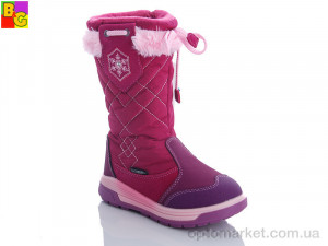 Термо взуття дитячі R20-219 BG бордовий  оптом от Optomarket