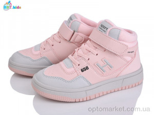 Кросівки дитячі R682-3-6 BBT рожевий  оптом от Optomarket