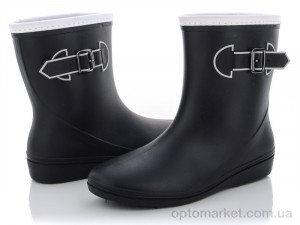 Гумове взуття жіночі R818 черный Class Shoes чорний оптом от Optomarket