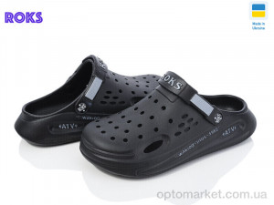 Крокси жіночі Roksol 517-010 old Roks чорний оптом от Optomarket