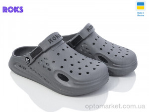 Крокси жіночі Roksol 517-021 Roks сірий  оптом от Optomarket