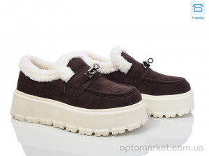 Туфлі жіночі RP81-3 L&M коричневий  оптом от Optomarket