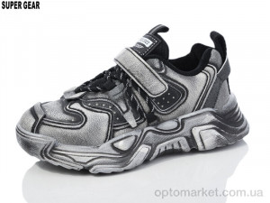 Кросівки дитячі S1686 black Super Gear сірий оптом от Optomarket