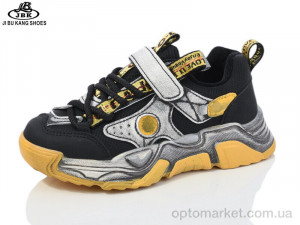 Кросівки дитячі S1688 yellow Jibukang чорний оптом от Optomarket