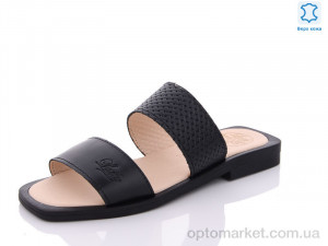 Шльопанці жіночі S22 black Lady Million чорний  оптом от Optomarket