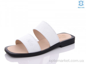Шльопанці жіночі S22 white Lady Million білий  оптом от Optomarket