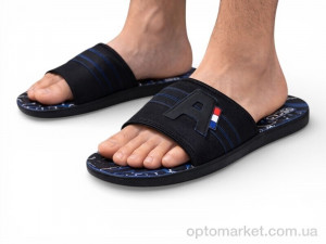 Шльопанці чоловічі S28 navy (98741) Oscar чорний оптом от Optomarket