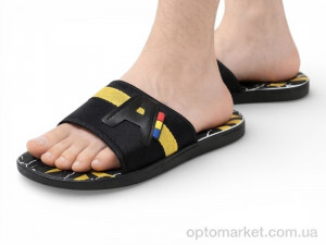 Шльопанці чоловічі S28 yellow (98741) Oscar чорний оптом от Optomarket