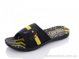 Шльопанці чоловічі S28 yellow Oscar чорний  оптом от Optomarket
