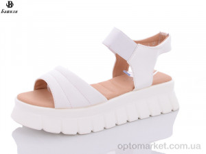 Босоніжки жіночі S52-2 Башили білий  оптом от Optomarket