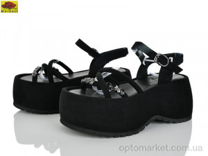 Босоніжки жіночі S5757-18 Mei De Li чорний  оптом от Optomarket