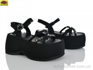 Босоніжки жіночі S5757-20 Mei De Li чорний  оптом от Optomarket