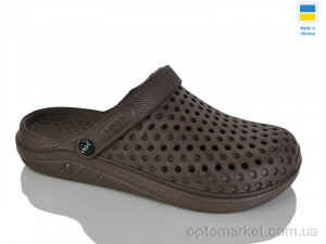 Крокси чоловічі С68 коричневий Krok коричневий оптом от Optomarket