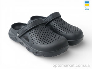 Крокси чоловічі С92 чорний Krok чорний оптом от Optomarket