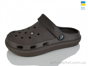 Крокси жіночі С98 т.коричневий Krok коричневий оптом от Optomarket