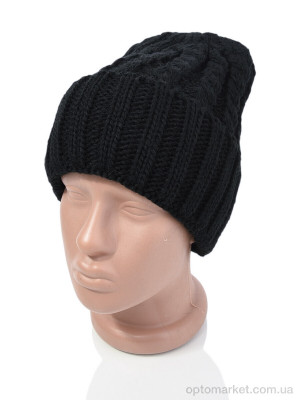 Шапка жіночі SA1318-3 black Red Hat чорний  оптом от Optomarket